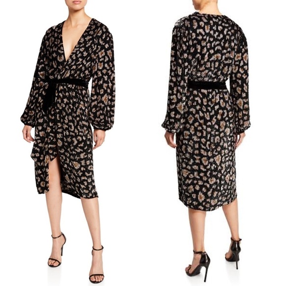 Retrofete Audrey animal print robe dress - Picture 1 of 8